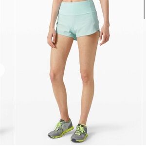 lululemon athletica Light Blue Athletic Shorts